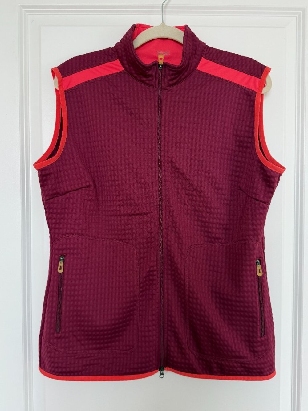Nike Golf Raspberry Pink Purple Women's Quilted Performance Vest - Large